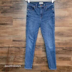Madewell Jeans 28 Skinny 10" High Rise Wendover Wash MA616 Tummy Control Stretch